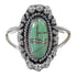 Turquoise Inlay Sterling Silver Jewelry Southwestern Ring Size 8-1/2 AX88274